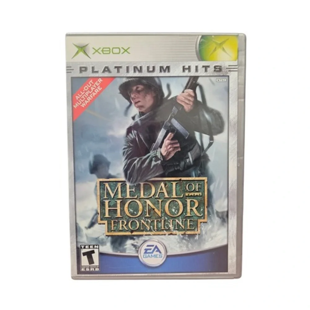 2003 EA Medal of Honor Frontline Platinum Hits Microsoft Xbox CIB